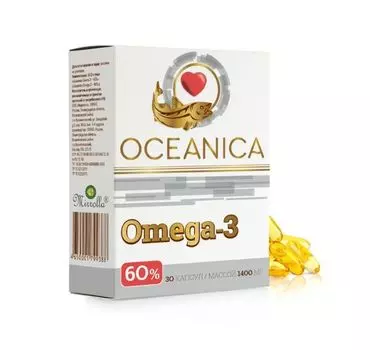 Омега-3-60% Океаника капсулы 1400мг 30шт