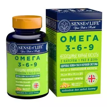 Омега 3-6-9 Sense of Life софтгель-капсулы 1565мг №90