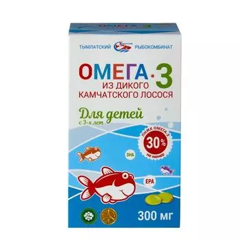 Омега-3 для детей с 3 лет Salmonica/Салмоника капсулы 300мг 84шт