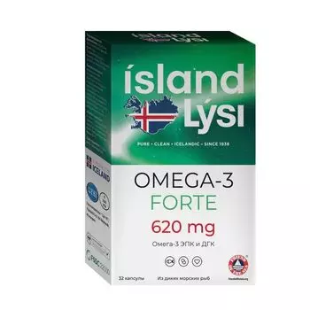 Омега-3 Форте Lysi/Лиси капсулы 1000мг 32шт