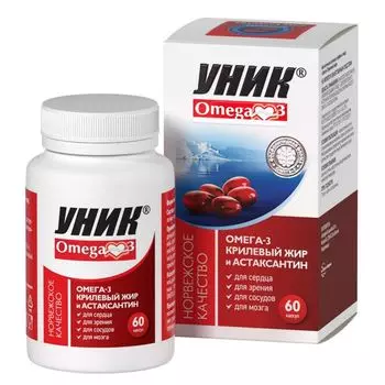 Омега-3 крилевый жир Уник капсулы 500мг 60шт