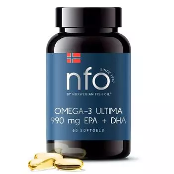 Омега-3 Ультима NFO/Норвегиан фиш оил капсулы 1600мг 60шт