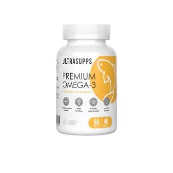 Омега-3 Премиум UltraSupps/Ультрасаппс капсулы мягкие 1405мг 90шт