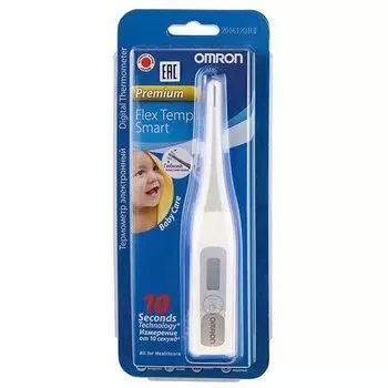 Термометр электронный медицинский Flex Temp Smart Omron/Омрон (MC-343F-RU)