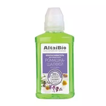 Ополаскиватель для полости рта ромашка-шалфей антитабак Altaibio/Алтайбио 400мл