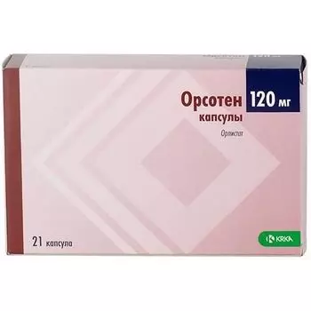 Орсотен капсулы 120мг 21шт
