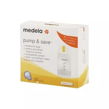 Пакеты для сбора и хранения грудного молока одноразовые двухслойные Medela/Медела 20шт