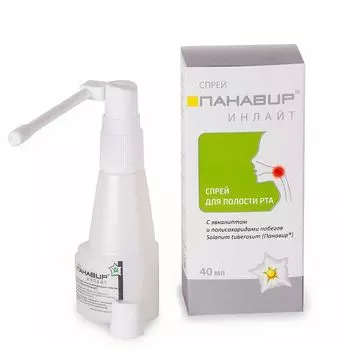 Панавир Инлайт спрей для полости рта с эвкалиптом 40 мл