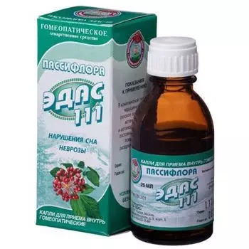 Эдас-111 Пассифлора капли гомеопатические 25мл