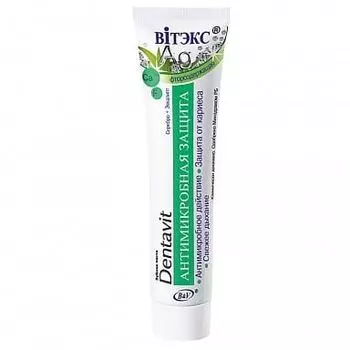 Паста зубная Антимикробная защита Серебро+эвкалипт Витэкс Dentvit 160г