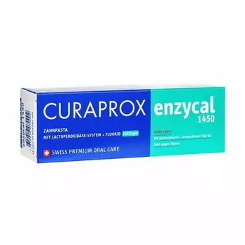 Паста зубная 1450ppm Enzycal Curaprox/Курапрокс 75мл