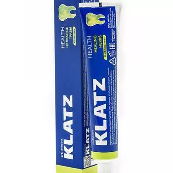 Паста зубная Health Целебные травы без фтора Klatz 75мл