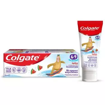 Паста зубная вкус арбуза без фторида для детей 6-9 лет Colgate/Колгейт 60мл