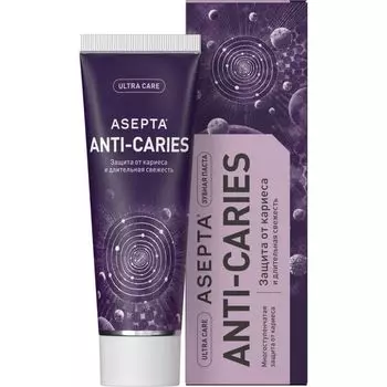 Паста зубная защита от кариеса и длительная свежесть Асепта 75мл