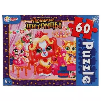 Пазлы классические Любимые питомцы УМка 60 деталей