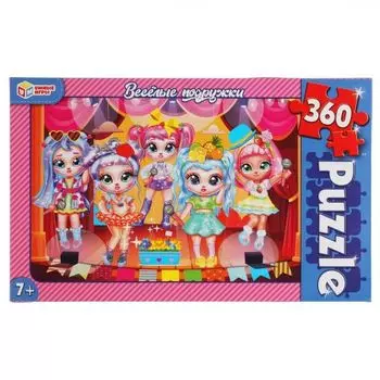 Пазлы классические Веселые подружки УМка 360 деталей