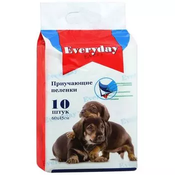 Пеленки для животных впитывающие гелевые Everyday 60х45см 10шт