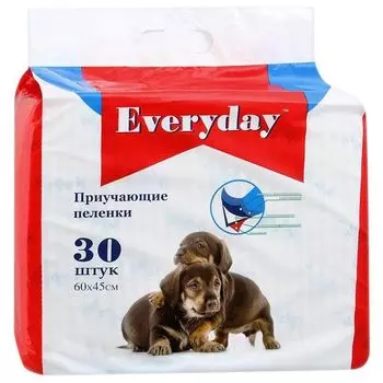 Пеленки для животных впитывающие гелевые Everyday 60х45см 30шт