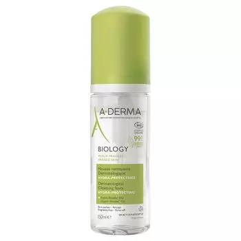 Пенка для хрупкой кожи лица очищающая Biology A-derma/А-дерма фл. 150мл