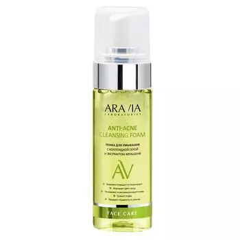 Пенка для умывания с коллоидной серой и экстрактом женьшеня Anti-Acne Aravia Laboratories 150мл