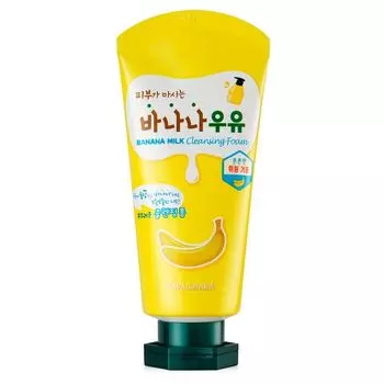 Пенка для умывания увлажняющая банановое молоко Kwailnara 120мл