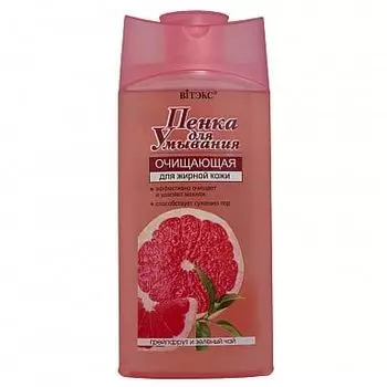 Пенка для умывания жирной кожи Грейпфрут и зеленый чай Витэкс 275мл