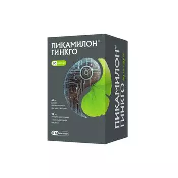 Пикамилон Гинкго капсулы 40мг+20мг 90шт