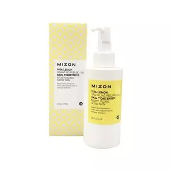 Пилинг-гель для лица с экстрактом лимона витаминный Vita lemon sparkling peeling gel MIZON 145г