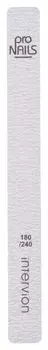Пилочка для ногтей прямоугольная градация 180/240 Pro Nails Inter-Vion