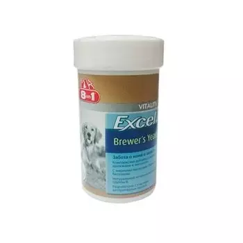 Пивные дрожжи для кошек и собак Эксель 8in1/8в1 таблетки 260шт