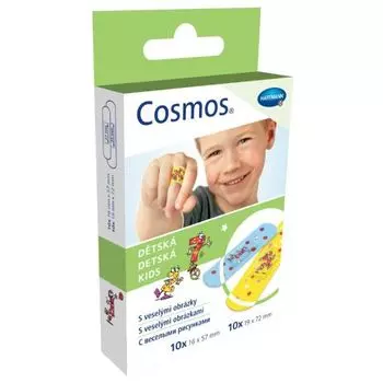 Пластырь гипоаллергенный с рисунком 2 размера Kids Cosmos/Космос 20шт (5356231)