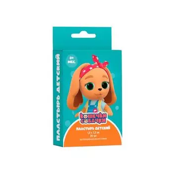 Пластырь бактерицидный влагостойкий воздухопроницаемый детский кошечки и собачки 1,9х7,2см 20шт