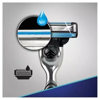 Подарочный набор Gillette Жиллетт Mach3 Бритва с 1 смен.кассетой+Гель для бритья Экстракомфорт 75мл