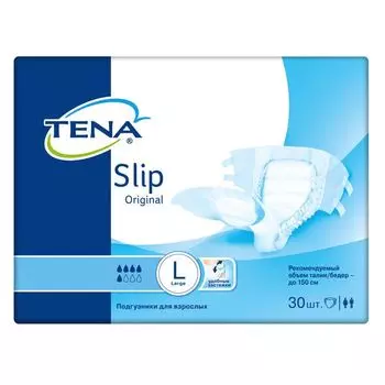Подгузники для взрослых Original Slip Tena/Тена 30шт р. L