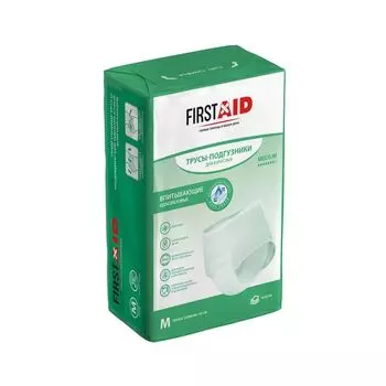 Подгузники-трусы впитывающие для взрослых Super First Aid/Ферстэйд 10шт р.M