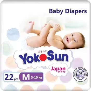 Подгузники YokoSun m 5-10 кг 22 шт