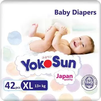 Подгузники YokoSun xl 13+ кг 42 шт