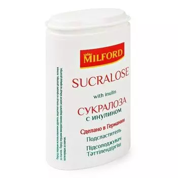 Подсластитель (заменитель сахара) сукралоза с инулином таб. в дозаторе Милфорд 370шт