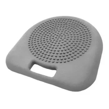 Подушка массажно-балансировочная клинообразная с ручкой RS400 серый Kinerapy 37х38см