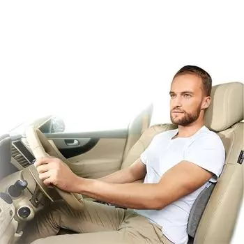 Подушка ортопедическая под спину П12 черный Autoback Trelax/Трелакс 25х29х6см