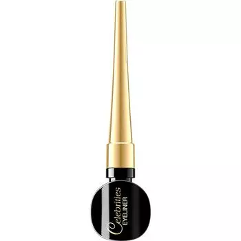 Подводка EVELINE (Эвелин) водостойкая для глаз Celebrities eyeliner черный 3мл