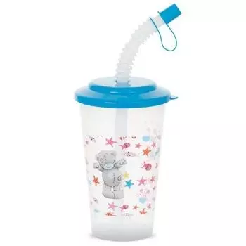 Поильник с трубоч 320 мл. розовый Me to You 12 мес+ BABOO