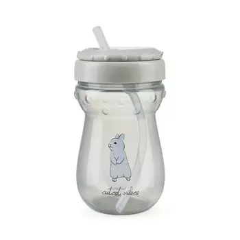 Поильник с трубочкой кролик Happy Baby/Хэппи Беби 360мл