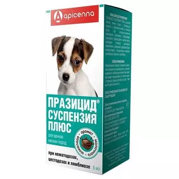 Празицид Плюс суспензия для щенков мелких пород фл. 6мл