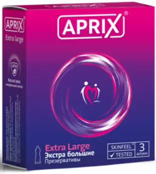 Презервативы экстра большие Extra large Aprix/Априкс 3шт