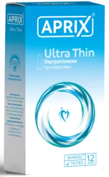 Презервативы ультратонкие Ultra thin Aprix/Априкс 12шт