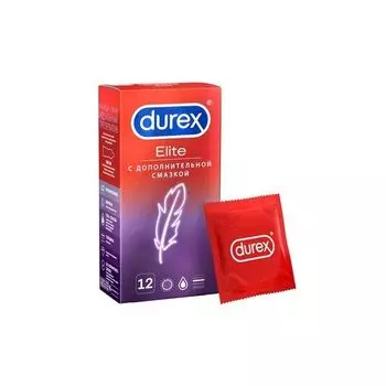 Презервативы сверхтонкие Elite Durex/Дюрекс 12шт