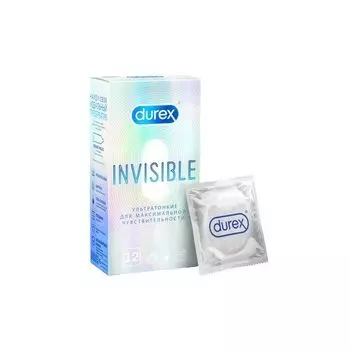 Презервативы Invisible Durex/Дюрекс 12шт