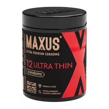 Презервативы гладкие ультратонкие Ultra Thin Maxus/Максус 12шт