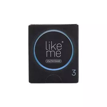 Презервативы ультратонкие Like Me 3шт
